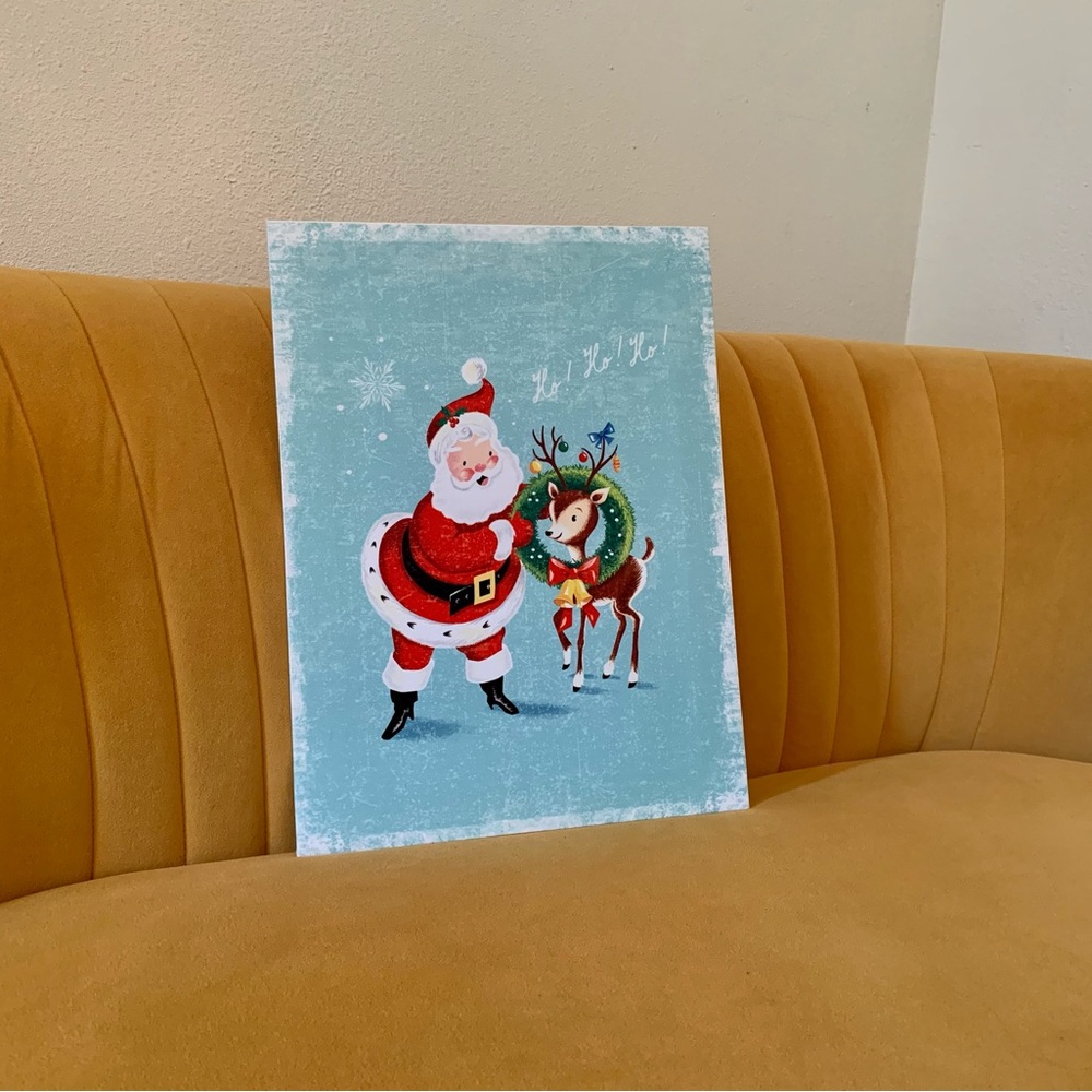 Retro style Santa picture